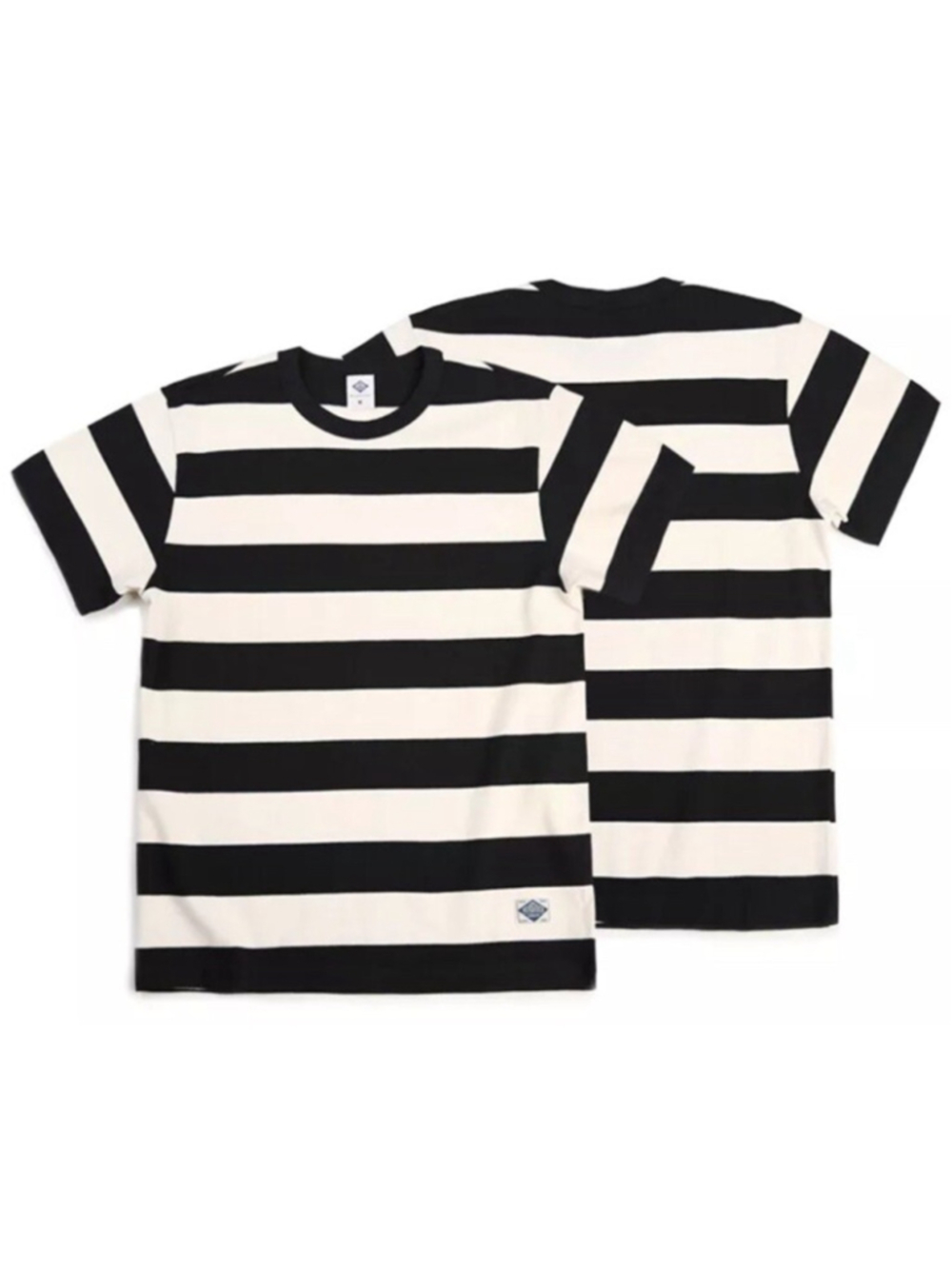 NON STOCK 2 Inch Border Tee Shirts Heavyweight Men's Prison Stripes T-Shirt L